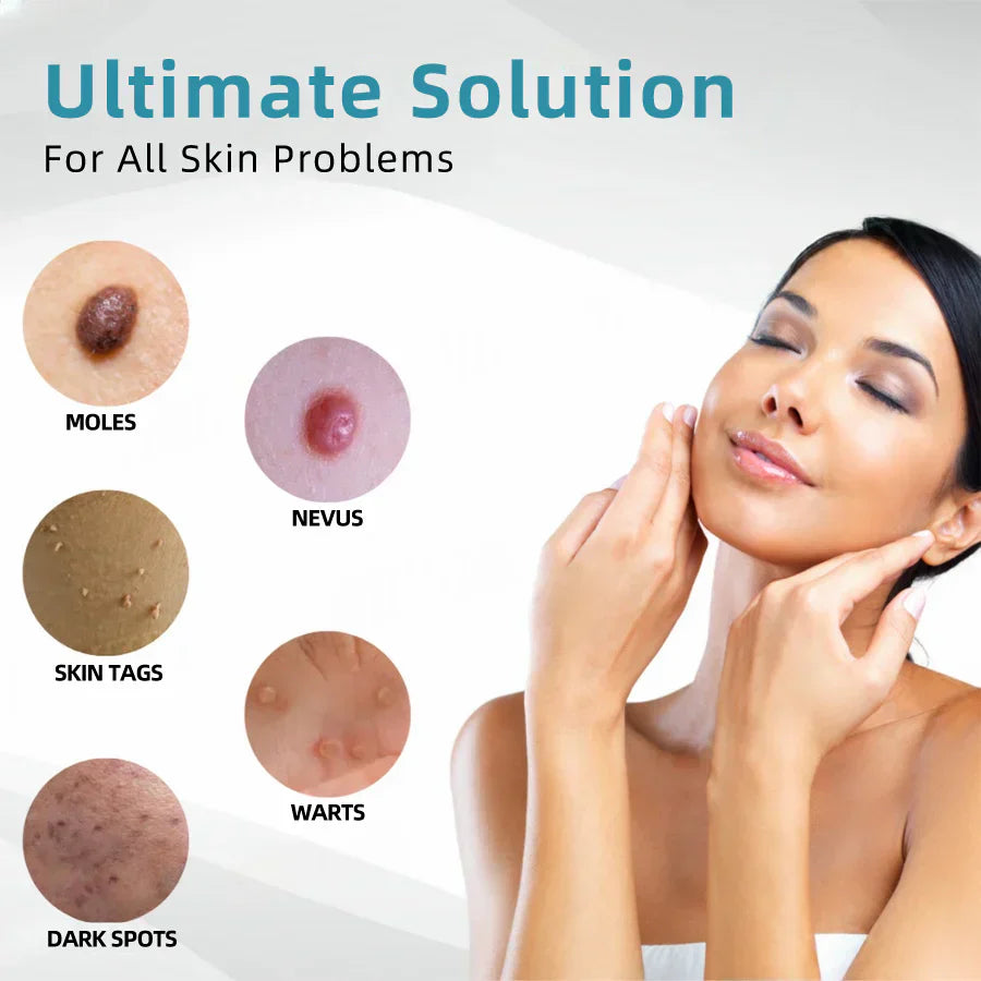 🇨🇦Stylo effaceur laser tout-en-un Bikenda® VelvetSkin+ (alimenté par la technologie laser CO₂ – élimine efficacement les grains de beauté, les verrues, les acrochordons, les taches pigmentaires et autres imperfections cutanées)