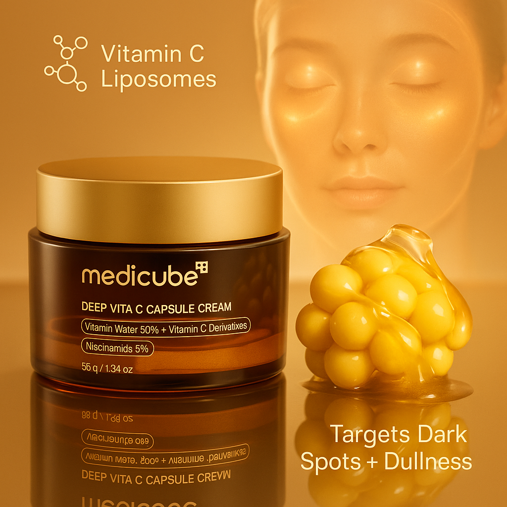 🌿PROMOCIÓN DE ÚLTIMO DÍA – 50% DE DESCUENTO🌿Crema de vitamina C y colágeno Medicube versión cápsula
