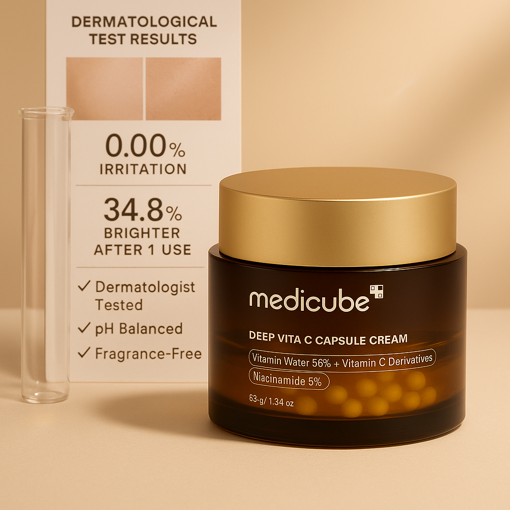 🌿PROMOCIÓN DE ÚLTIMO DÍA – 50% DE DESCUENTO🌿Crema de vitamina C y colágeno Medicube versión cápsula