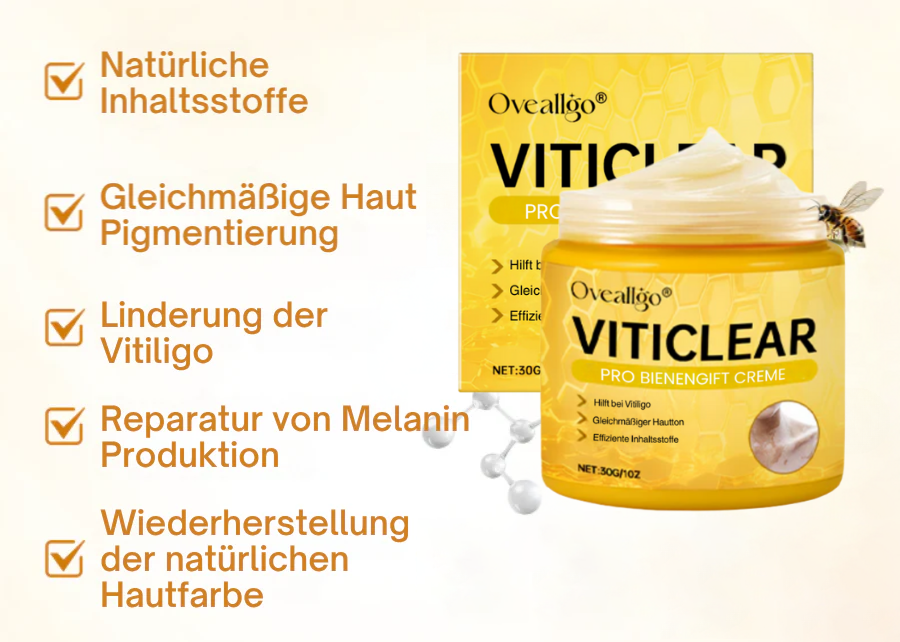 Ovealdgo® Viticlear Pro Skin Care Cream - 90% de soulagement efficace pour le vitiligo