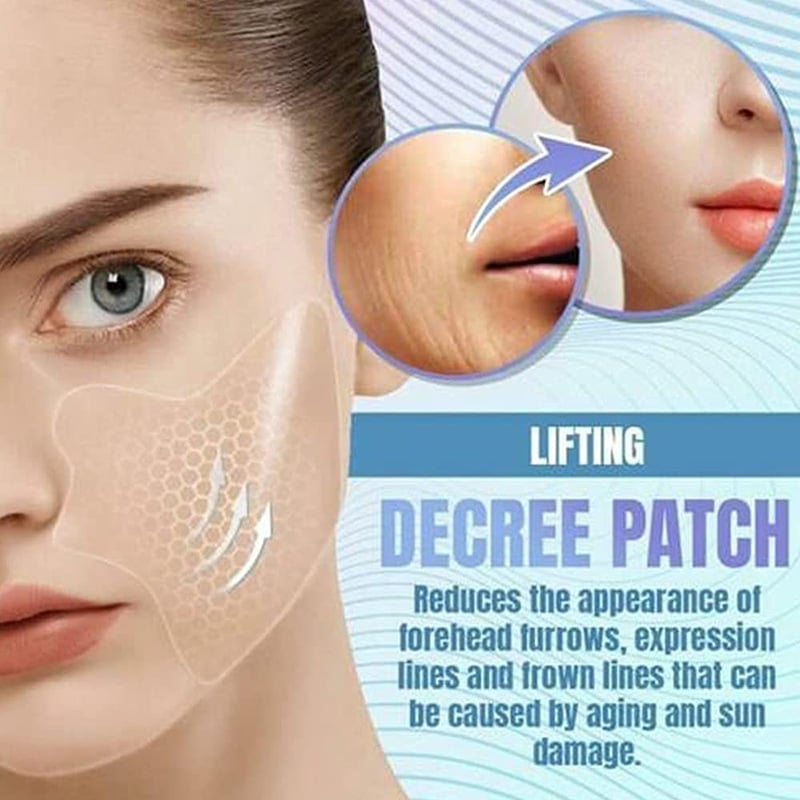 🛒🛍️✨VENTE CHAUDE 🏷️5 paires d'autocollants nourrissants pour le visage 🌱et élimination des rides
