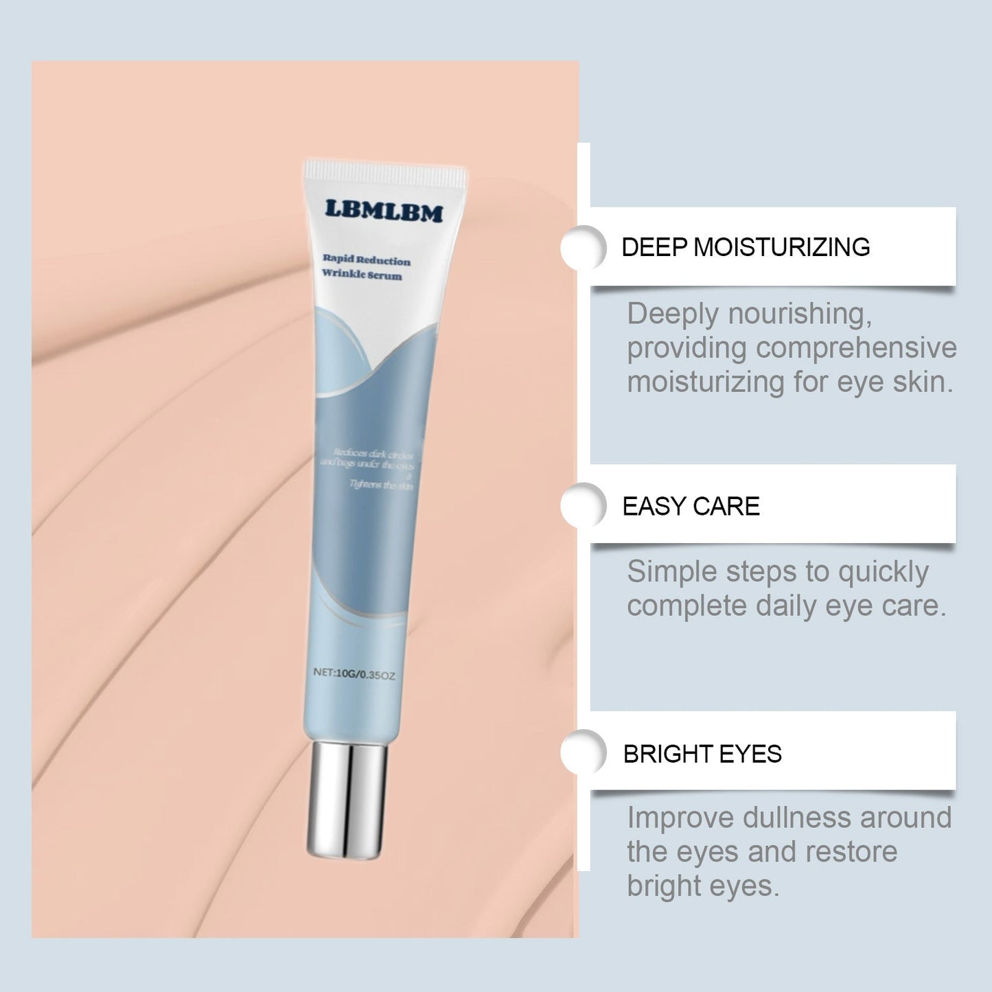 🔥Dernier jour de vente : 49 % de réduction sur le sérum anti-âge 60 secondes LBMLBM-HOYGI™ pour les rides, les poches sous les yeux et les cernes