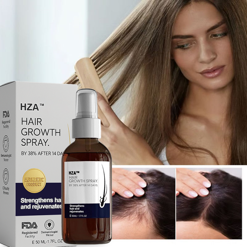 🌿PROMOCIÓN DE ÚLTIMO DÍA – 50% DE DESCUENTO🌿 Spray para el crecimiento natural del cabello HZA™
