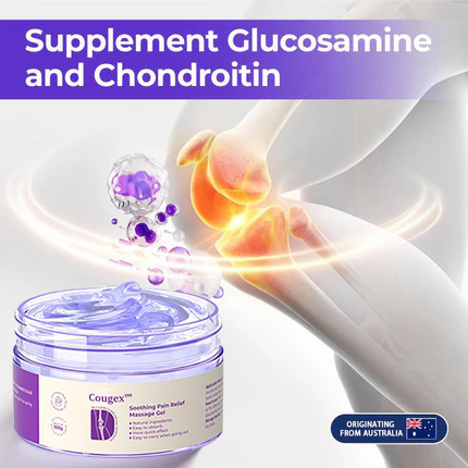 👩⚕️Gel de massage apaisant pour l'arthrite au curcuma et à l'huile d'émeu Cougex™ 👨⚕️Approuvé par l'Association australienne d'ostéopathie (AOA)