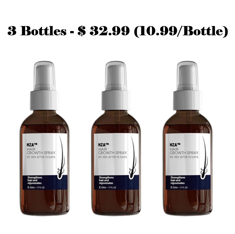 🌿PROMOCIÓN DE ÚLTIMO DÍA – 50% DE DESCUENTO🌿 Spray para el crecimiento natural del cabello HZA™