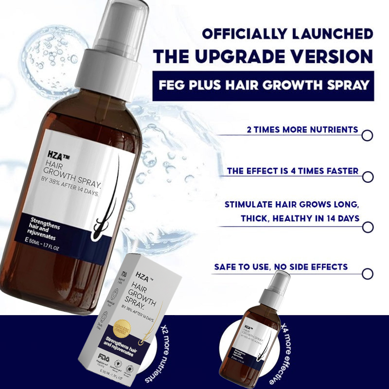 🌿PROMOCIÓN DE ÚLTIMO DÍA – 50% DE DESCUENTO🌿 Spray para el crecimiento natural del cabello HZA™