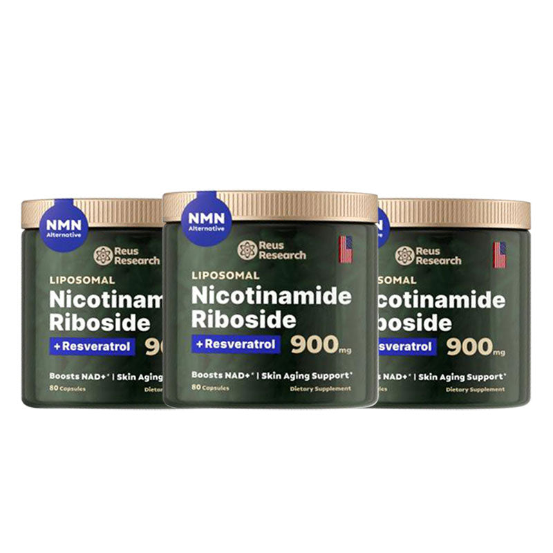'-Reus Research NR900-NAD + Suppléments alimentaires pour soutenir le vieillissement cutané, pour plus d'énergie et de concentration - 80 pièces-vitamine et suppléments de bien-être