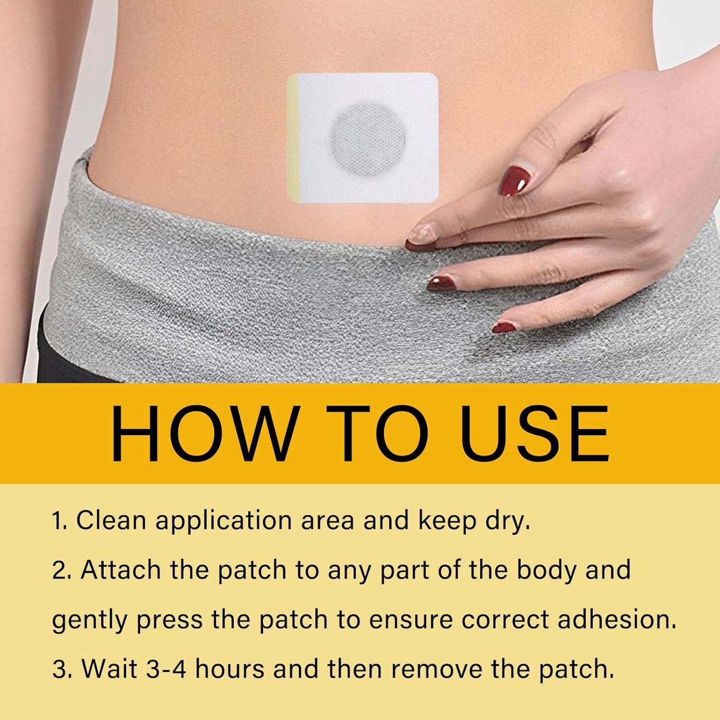 Passement de drainage lymphatique Bienengefift, gerfaster d'abeille, patch de drainage lymphatique de Beeergift, chaussée de désintoxication, adapté à tous les groupes d'âge (pack à 3)