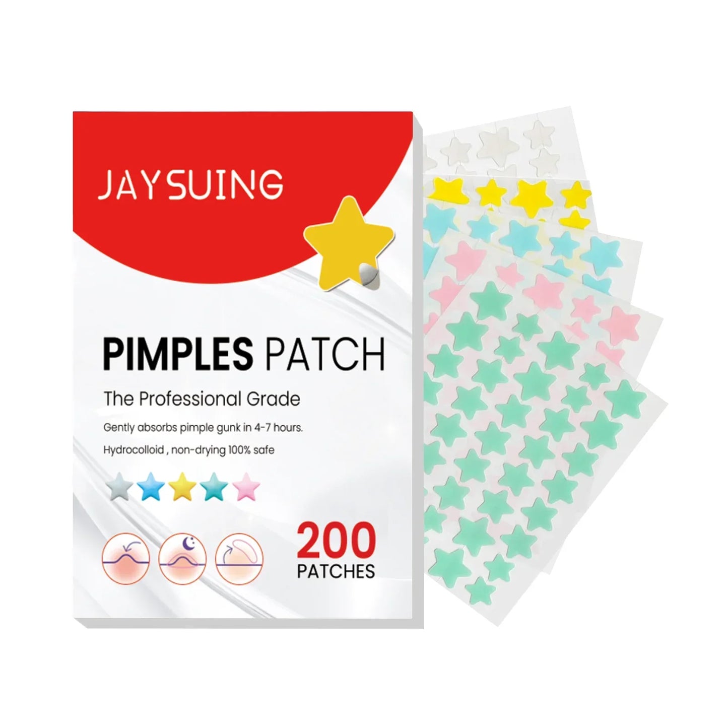 Pimpes d'huîtres pour le visage, pavée d'acné hydrocolloïde