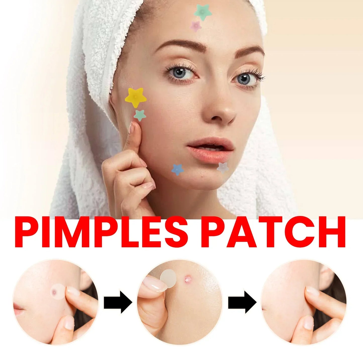 Pimpes d'huîtres pour le visage, pavée d'acné hydrocolloïde