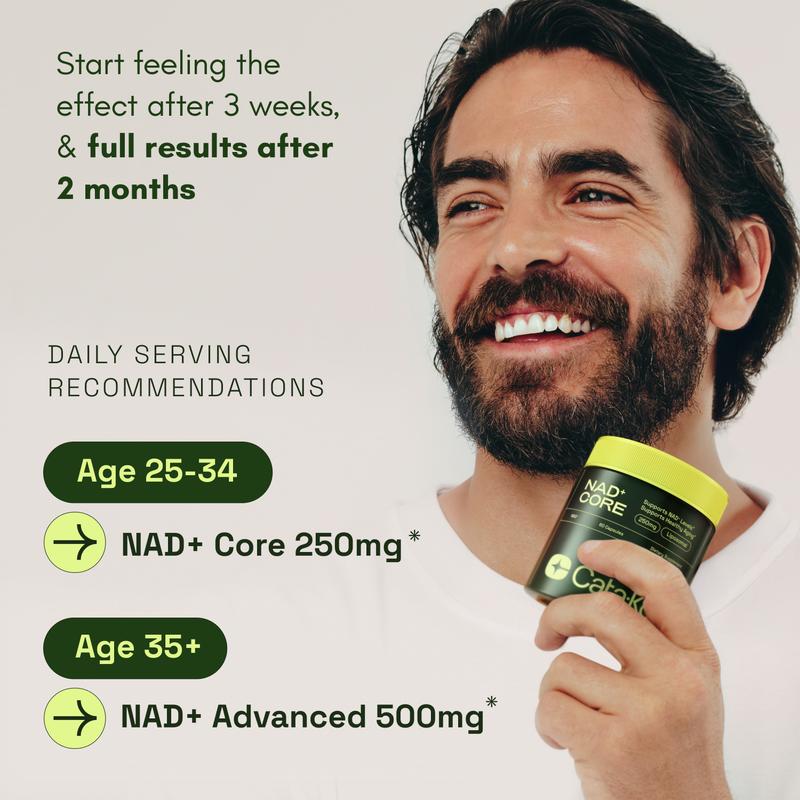 Cata-kor 250 mg-nad + suppléments nutritionnels pour soutenir le vieillissement cutané, pour plus d'énergie et de concentration - 60 pièces-vitamine et des suppléments nutritionnels du bien-être, comestibles