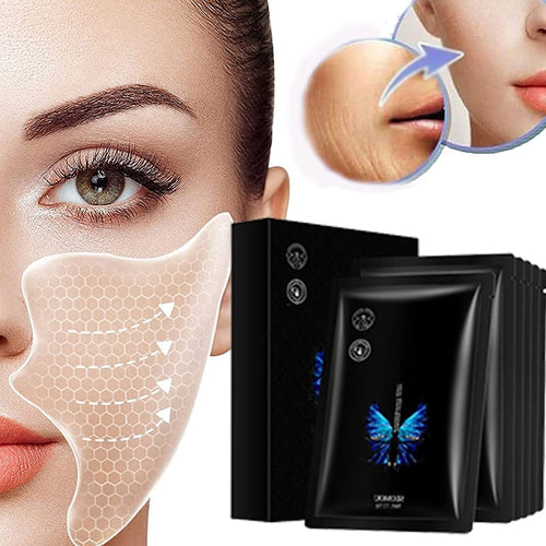 🛒🛍️✨VENTE CHAUDE 🏷️5 paires d'autocollants nourrissants pour le visage 🌱et élimination des rides