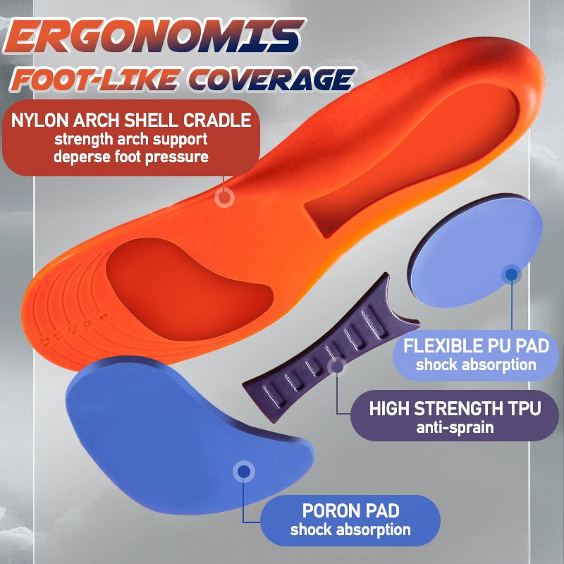 Délassement de chaussures de sport orthopédique de choc.