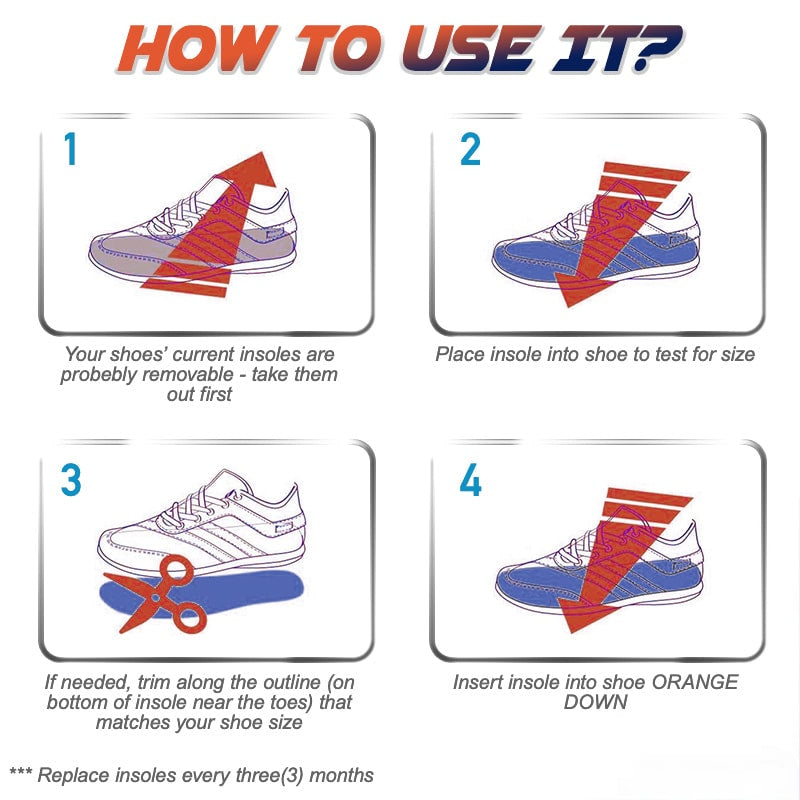 Délassement de chaussures de sport orthopédique de choc.