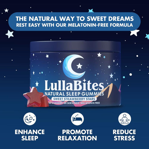Lullabiti Camere da letto naturali - 30 porzioni - Sweet Strawberry Sterner (Melatonin -Free)