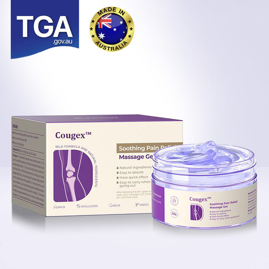 👩‍⚕️Gel de masaje calmante para el alivio del dolor de artritis Cougex™ con cúrcuma y aceite de emú 👨‍⚕️Aprobado por la Asociación Australiana de Osteopatía (AOA)