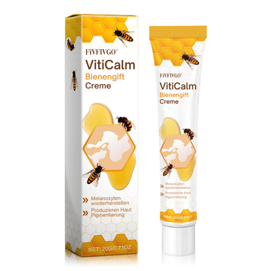 Crème au venin d'abeille Fivfivgo® VitiCalm,✔️95 % d'amélioration visible en 4 semaines, favorise la pigmentation et restaure le teint naturel de la peau