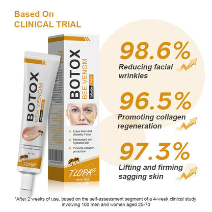 👨‍⚕️ Fabriqué et expédié en Allemagne ✅ Crème antirides au venin d'abeille et au Botox – DERNIER JOUR -80 %