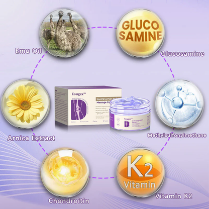 👩‍⚕️Gel de massage apaisant pour l'arthrite au curcuma et à l'huile d'émeu Cougex™ 👨‍⚕️Approuvé par l'Association australienne d'ostéopathie (AOA)
