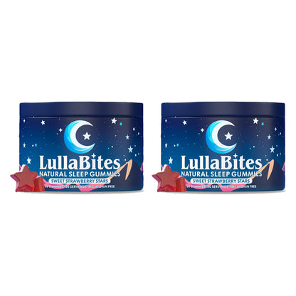 Lullabiti Camere da letto naturali - 30 porzioni - Sweet Strawberry Sterner (Melatonin -Free)
