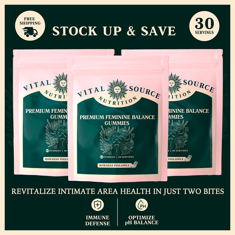Vital Source Feminine Balance Gummies – Hawaiianische Ananas