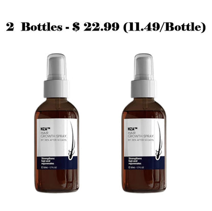 🌿PROMOCIÓN DE ÚLTIMO DÍA – 50% DE DESCUENTO🌿 Spray para el crecimiento natural del cabello HZA™