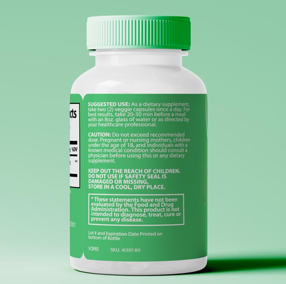 Capsules Rosabella Moringa (800 mg) pour soutenir le système immunitaire, la santé intestinale et les vitamines