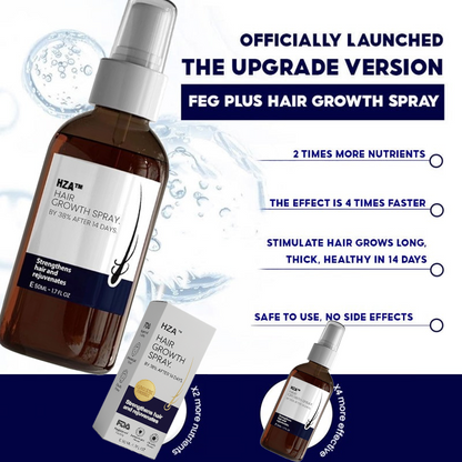 🌿PROMOCIÓN DE ÚLTIMO DÍA – 50% DE DESCUENTO🌿 Spray para el crecimiento natural del cabello HZA™