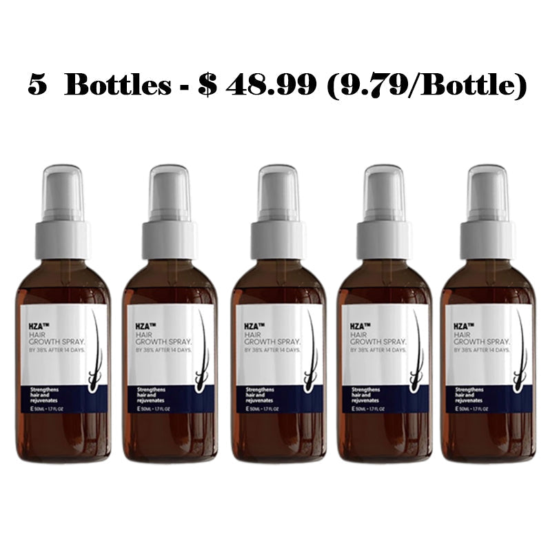 🌿PROMOCIÓN DE ÚLTIMO DÍA – 50% DE DESCUENTO🌿 Spray para el crecimiento natural del cabello HZA™