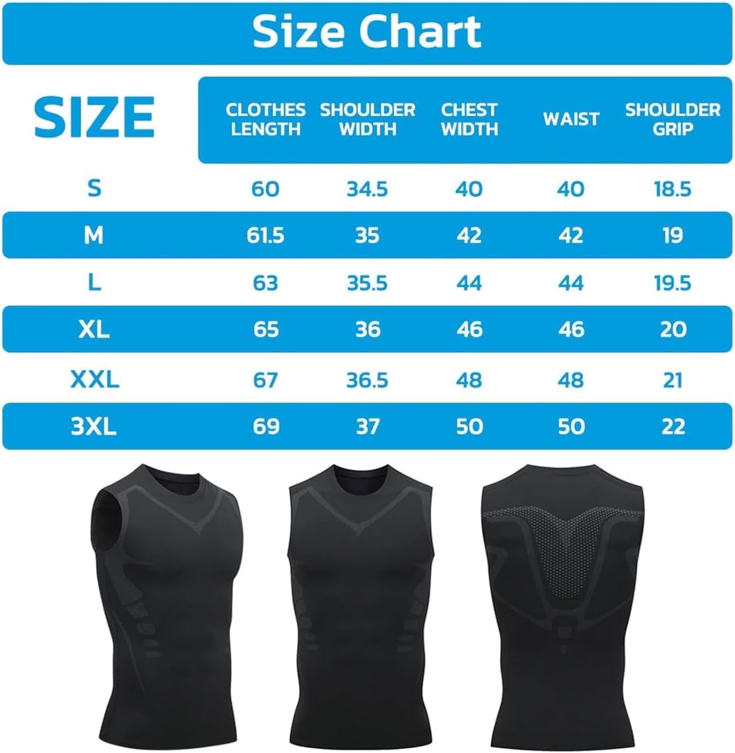 Pukmqu Gfouk Menionic Turmalin Nontion Corching West, ionic Shape-Noble Shirt, Correction de posture pour les hommes, Back Support Nest