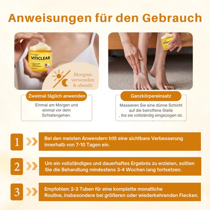 Ovealdgo® Viticlear Pro Skin Care Cream - 90% de soulagement efficace pour le vitiligo