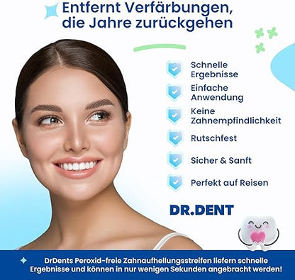 👨‍⚕️Recommandé par le CED✅Bandes de blanchiment dentaire professionnelles 21 applications - Sans danger pour l'émail - Sans sensibilité - Bandes de blanchiment dentaire professionnelles - 42 bandes + ouvre-bouche inclus