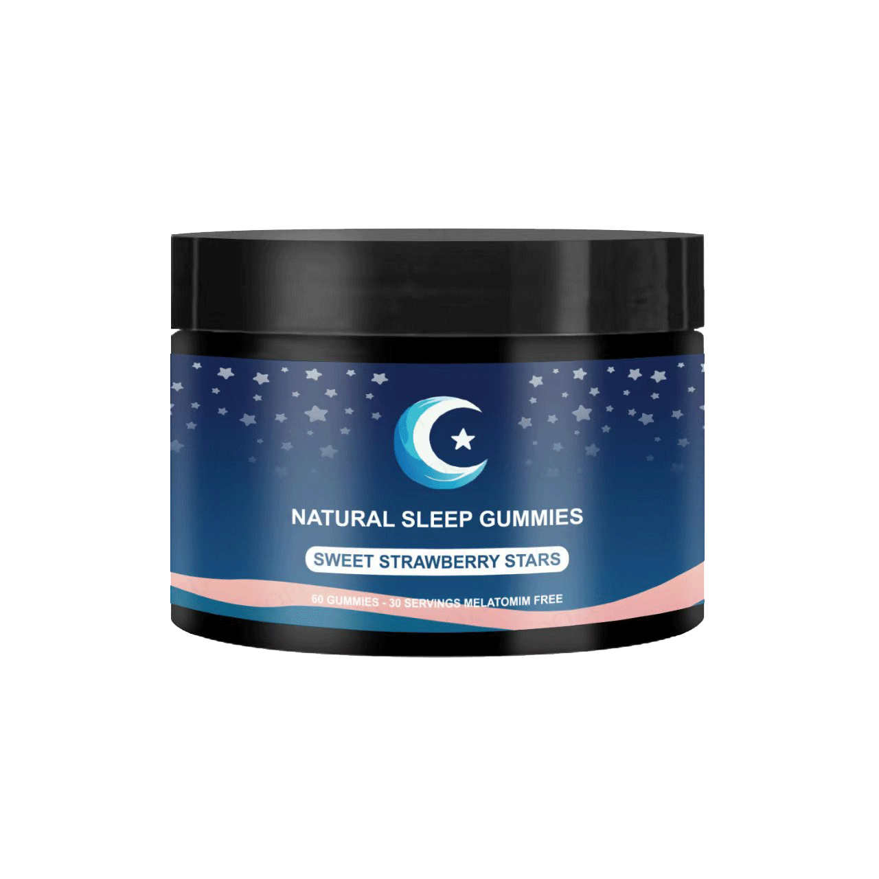 Lullabiti Camere da letto naturali - 30 porzioni - Sweet Strawberry Sterner (Melatonin -Free)