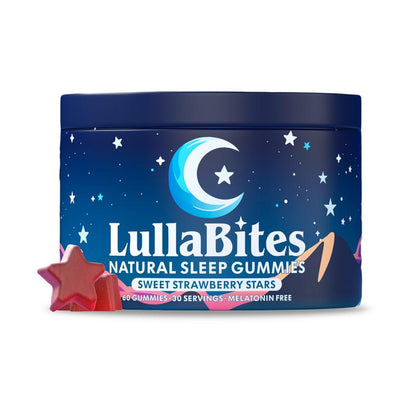 Lullabiti Camere da letto naturali - 30 porzioni - Sweet Strawberry Sterner (Melatonin -Free)