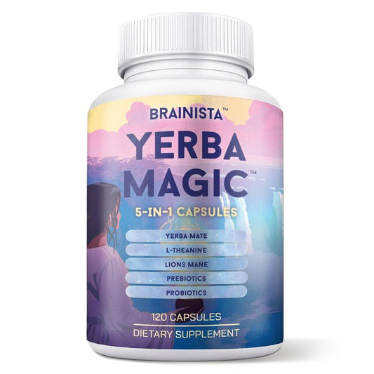 Yerba Magic Capsules-Pure Yerba Mate et 5-en-1 Super Mixing | Énergie naturelle