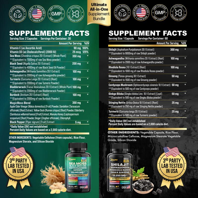 Package de vitalité dynamique - Zoyava SeemOos Multivitamin et combinaison de puissance