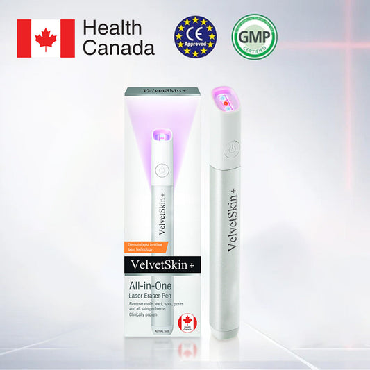 🇨🇦Lápiz borrador láser todo en uno Bikenda® VelvetSkin+ (con tecnología láser de CO₂, elimina eficazmente lunares, verrugas, marcas en la piel, manchas de pigmentación y otras imperfecciones de la piel)