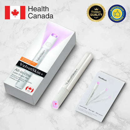 🇨🇦Bikenda® VelvetSkin+ All-in-One Laser Eraser Pen (aangedreven door CO₂-lasertechnologie – verwijdert effectief moedervlekken, wratten, huidflapjes, pigmentvlekken en andere huidimperfecties)