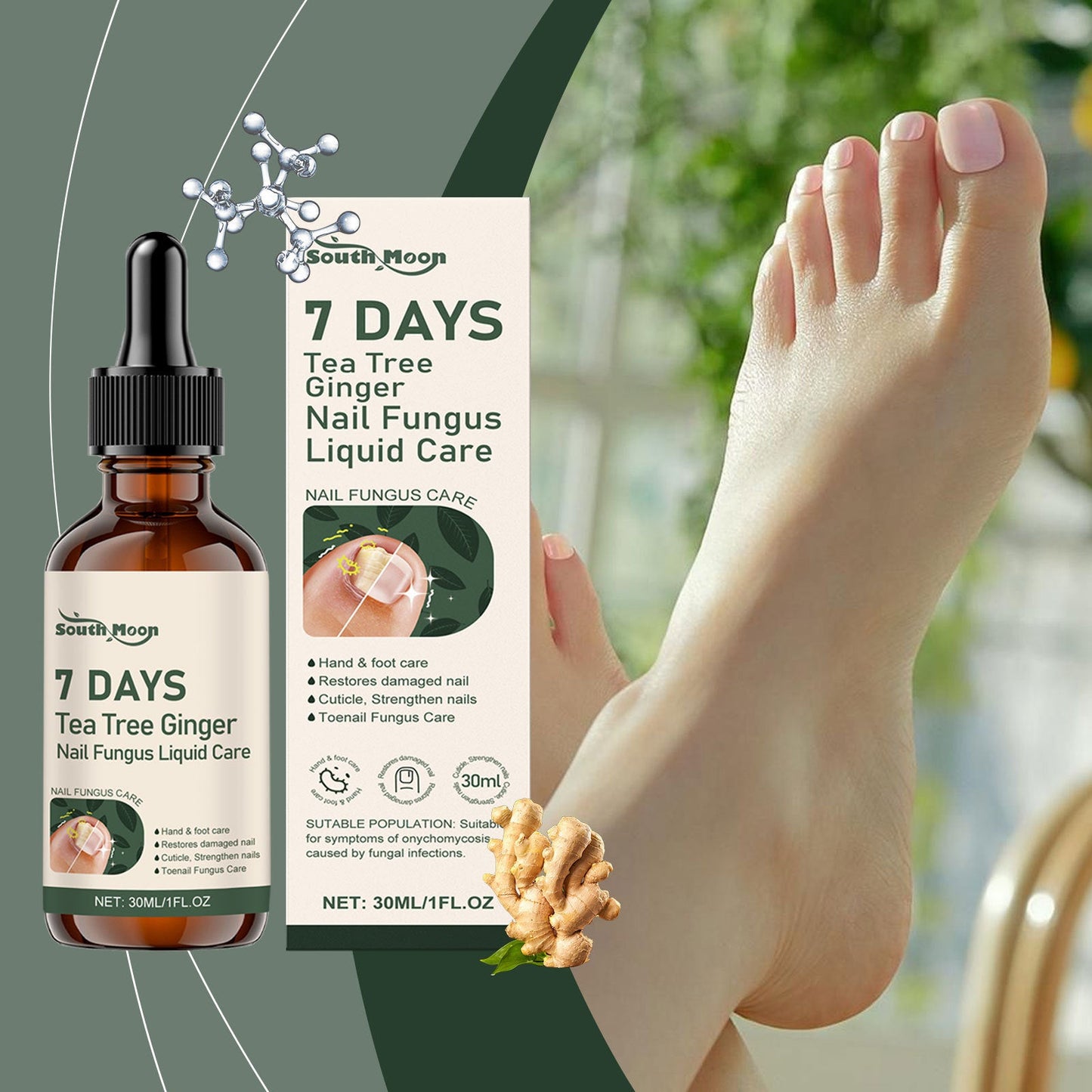 Furzero™ - LUNE DU SUD🌟 Traitement des mycoses des ongles au venin d'abeille : une solution complète contre les mycoses des ongles