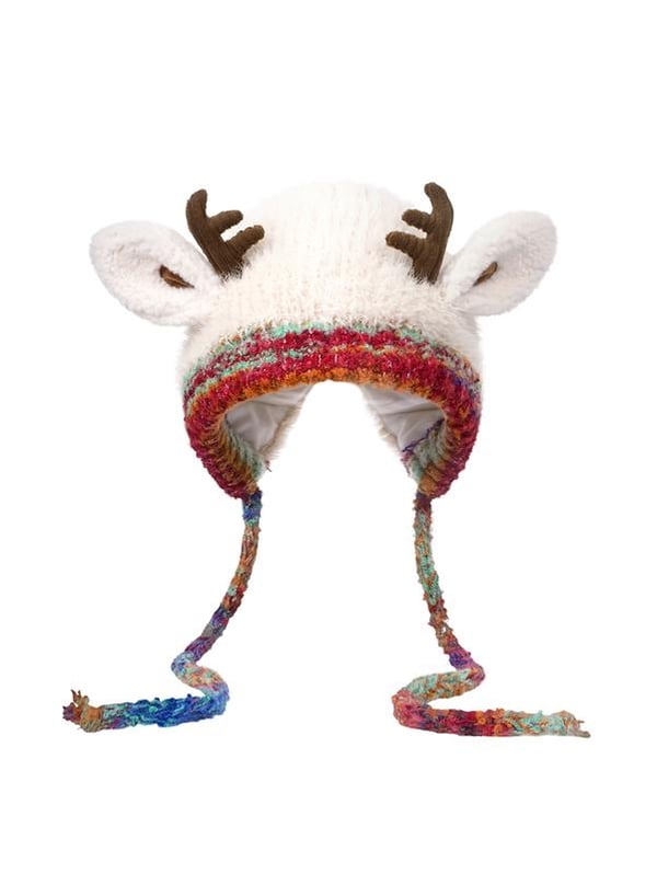 🎁Top Choice for Christmas Gifts! 🦌 Creative Antler Hat & Bag 2-in-1 – Practical and Adorable 🎄