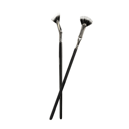 Fan -shaped bricked brush