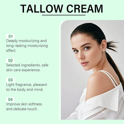 🌿 Baume de suif biologique à l'huile de ricin et à l'encens pour un soin naturel et hydratant de la peau ✨
