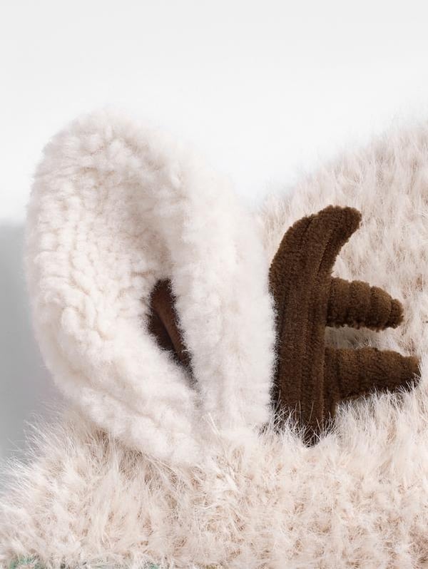 🎁Top Choice for Christmas Gifts! 🦌 Creative Antler Hat & Bag 2-in-1 – Practical and Adorable 🎄