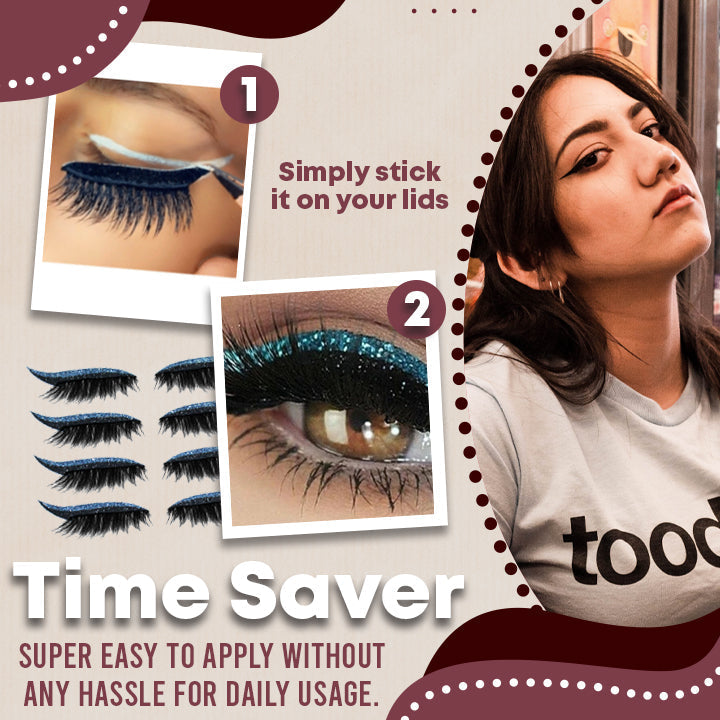 Eyeliner wielokrotnego użytku i rzęsy do trzymania