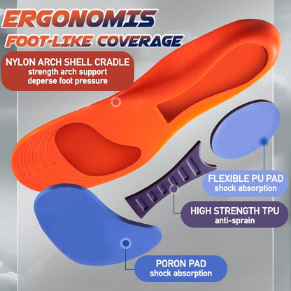 Délassement de chaussures de sport orthopédique de choc.